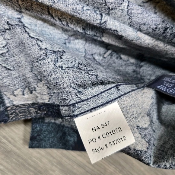 Chaps Ralph Lauren Tuscany Shirt Mens XL All Over Leaf Print New NWT‎ - Picture 7 of 15